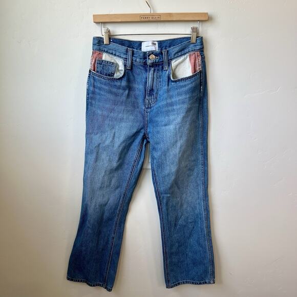 Current/Elliott The Five-Pocket Vanessa Crop Straight Leg Jeans SZ 26 - Picture 2 of 11